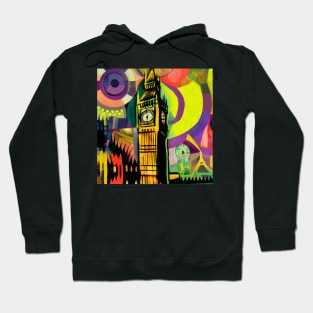 London Big Ben - Abstract Art Style Hoodie